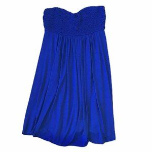 Peppermint Bay Royal Blue  Strapless Coverup Size S